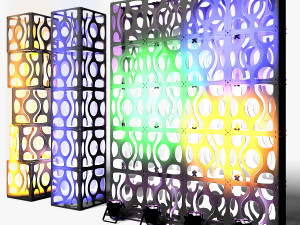 Stage Decor 16 - Modular Wall Column Model 3D