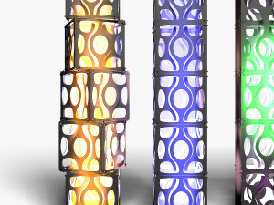 Stage Decor 16 - Modular Wall Column Model 3D