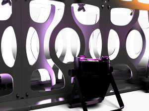 Stage Decor 16 - Modular Wall Column Model 3D