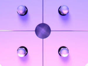 Stage Decor 16 - Modular Wall Column 3D Model