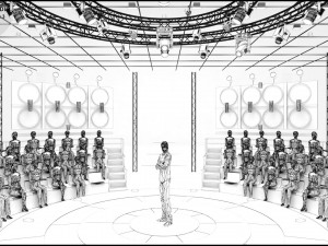 Virtual TV Studio Entertainment Set 3 Modèle 3D