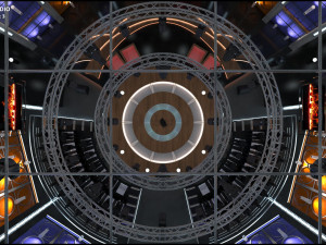 Virtual TV Studio Entertainment Set 3 Modèle 3D