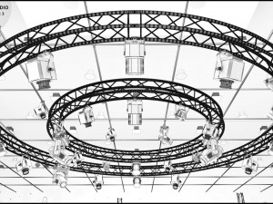 Virtual TV Studio Entertainment Set 3 Modèle 3D