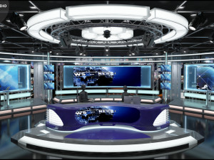 Virtual TV Studio Sets - Collection Vol 13 - 9 PCS DESIGN Modello 3D