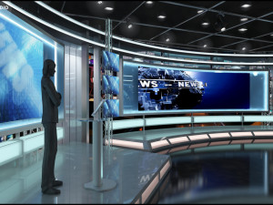 Virtual TV Studio Sets - Collection Vol 13 - 9 PCS DESIGN Modello 3D