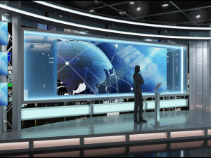 Virtual TV Studio Sets - Collection Vol 13 - 9 PCS DESIGN Modello 3D