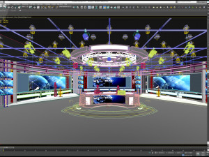 Virtual TV Studio Sets - Collection Vol 13 - 9 PCS DESIGN Modello 3D