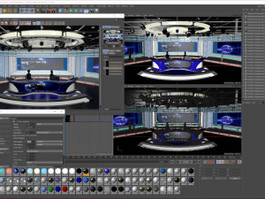 Virtual TV Studio Sets - Collection Vol 13 - 9 PCS DESIGN Modello 3D