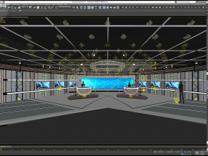 Virtual TV Studio Sets - Collection Vol 13 - 9 PCS DESIGN Modello 3D
