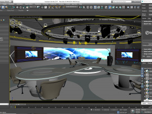 Virtual TV Studio Sets - Collection Vol 13 - 9 PCS DESIGN Modello 3D