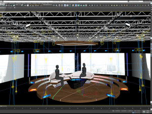 Virtual TV Studio Sets - Collection Vol 13 - 9 PCS DESIGN Modello 3D