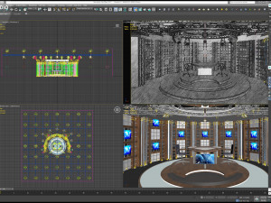 Virtual TV Studio Sets - Collection Vol 13 - 9 PCS DESIGN Modello 3D