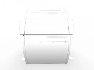 t&uacute;nel de desinfec&ccedil;&atilde;o 1 Modelo 3D
