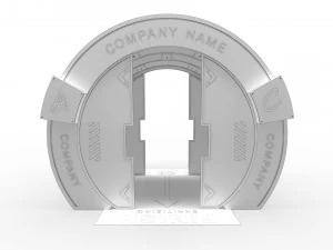 t&uacute;nel de desinfec&ccedil;&atilde;o 1 Modelo 3D