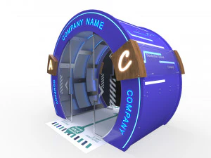 t&uacute;nel de desinfec&ccedil;&atilde;o 1 Modelo 3D