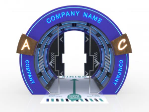 t&uacute;nel de desinfec&ccedil;&atilde;o 1 Modelo 3D