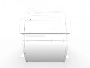 t&uacute;nel de desinfec&ccedil;&atilde;o 1 Modelo 3D