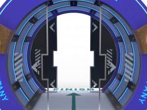 t&uacute;nel de desinfec&ccedil;&atilde;o 1 Modelo 3D