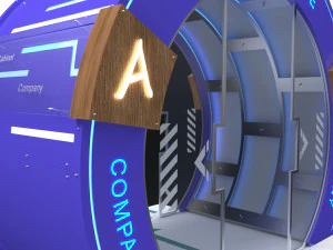 t&uacute;nel de desinfec&ccedil;&atilde;o 1 Modelo 3D