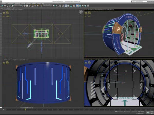 t&uacute;nel de desinfec&ccedil;&atilde;o 1 Modelo 3D