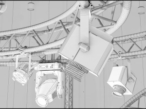 Virtual TV Studio Chat Set 23 Modèle 3D