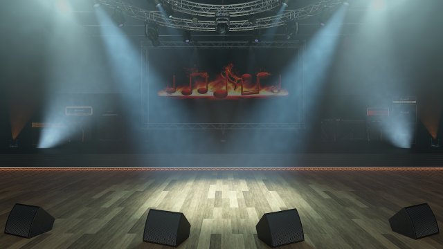 Virtual Stage Set 1 3D 模型 .c4d .max .obj .3ds .fbx .stl .blend 