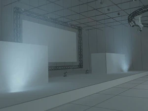 Virtual Stage Set 1 3D Model