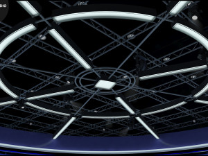 Virtual TV Studio News Set 31 3D Model