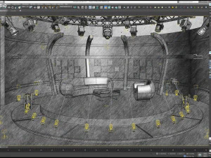 Conjunto de bate-papo do est&uacute;dio de TV virtual 20 Modelo 3D