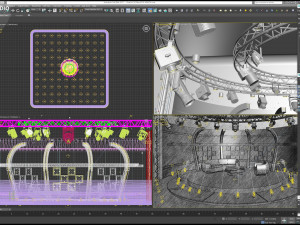Virtual TV Studio Chat Set 20 3D Model
