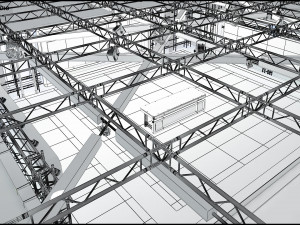 Virtual TV Studio News Set 8 Model 3D