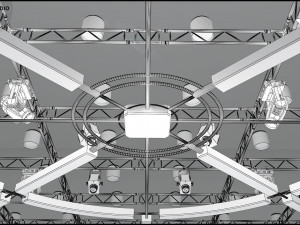 Virtual TV Studio News Set 5 Modèle 3D