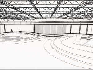 Virtual TV Studio News Set 35 Modelo 3D