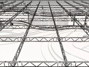 Virtual TV Studio News Set 35 3D Model