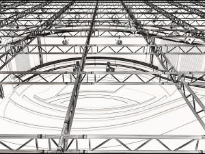 Virtual TV Studio News Set 35 Modelo 3D