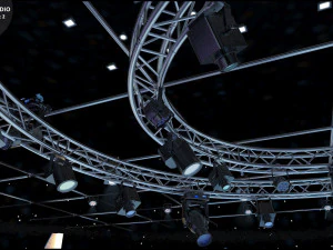 Virtual TV Studio Sets - Collection Vol 15 - 4 PCS DESIGN 3D Model