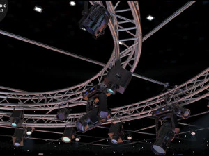 Virtual TV Studio Sets - Collection Vol 15 - 4 PCS DESIGN 3D Model