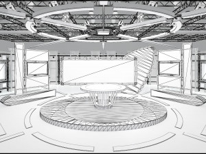 Virtual TV Studio Sets - Collection Vol 16 - 9 PCS DESIGN 3Dモデル