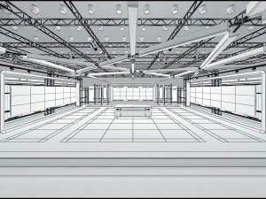 Virtual TV Studio Sets - Collection Vol 16 - 9 PCS DESIGN 3D Model