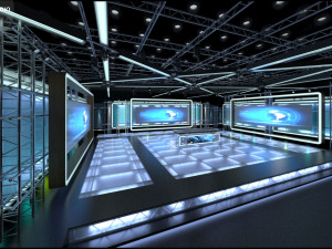 Virtual TV Studio Sets - Collection Vol 16 - 9 PCS DESIGN 3Dモデル
