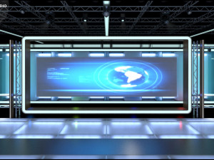 Virtual TV Studio Sets - Collection Vol 16 - 9 PCS DESIGN 3Dモデル