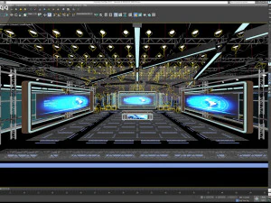 Virtual TV Studio Sets - Collection Vol 16 - 9 PCS DESIGN 3D Model