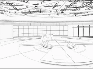 Virtual TV Studio Sets - Collection Vol 16 - 9 PCS DESIGN 3D Model