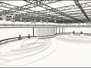 Virtual TV Studio Sets - Collection Vol 16 - 9 PCS DESIGN 3D Model
