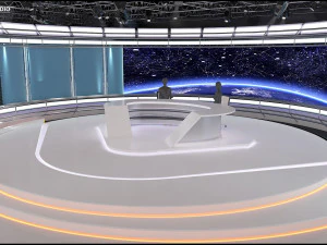 Virtual TV Studio Sets - Collection Vol 16 - 9 PCS DESIGN 3D Model