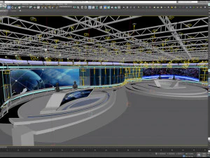 Virtual TV Studio Sets - Collection Vol 16 - 9 PCS DESIGN 3D Model
