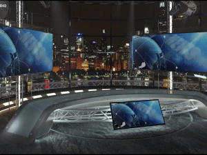 Virtual TV Studio Sets - Collection Vol 16 - 9 PCS DESIGN 3D Model
