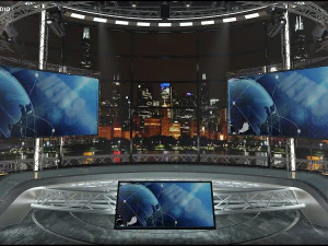 Virtual TV Studio Sets - Collection Vol 16 - 9 PCS DESIGN 3D Model