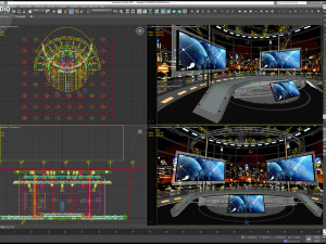 Virtual TV Studio Sets - Collection Vol 16 - 9 PCS DESIGN 3Dモデル