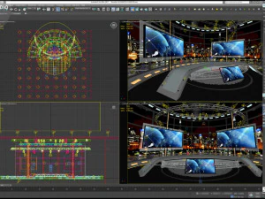 Virtual TV Studio Sets - Collection Vol 16 - 9 PCS DESIGN 3D Model